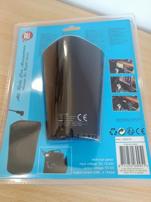 Organizer uchwyt na telefon ładowarka USB