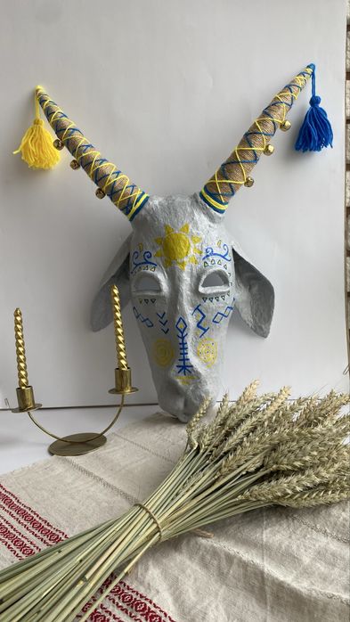 Маска кози для Вертепу, вертеп, Меланки, Коляда