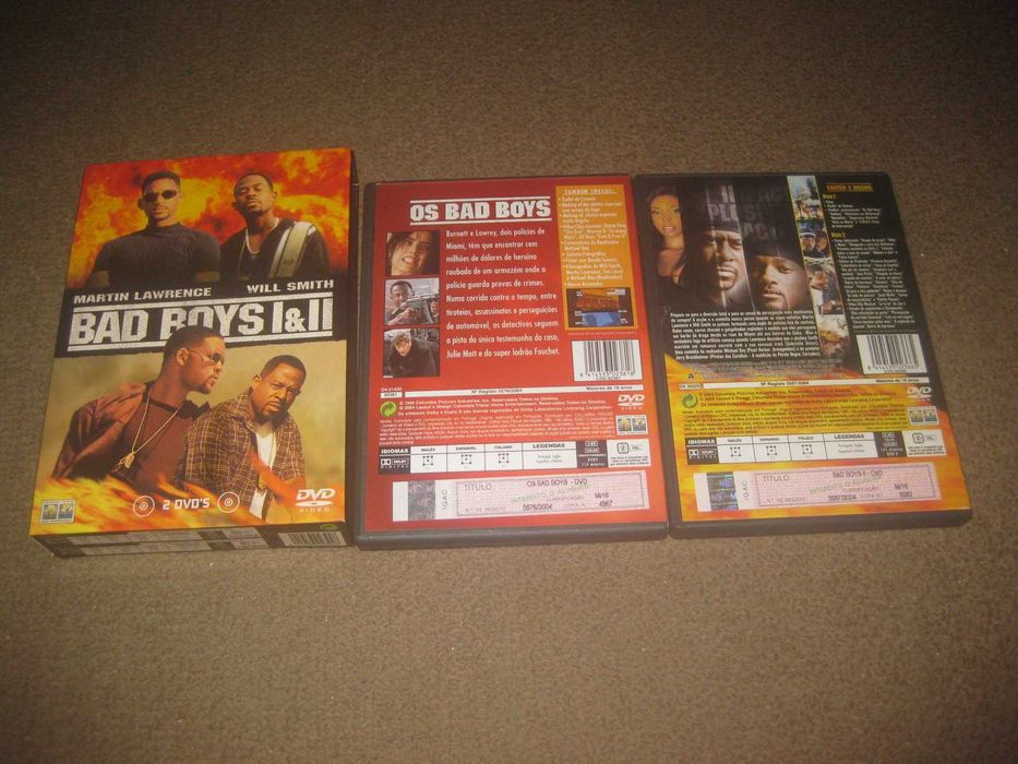 Colecção em DVD "Bad Boys" com Box Arquivadora