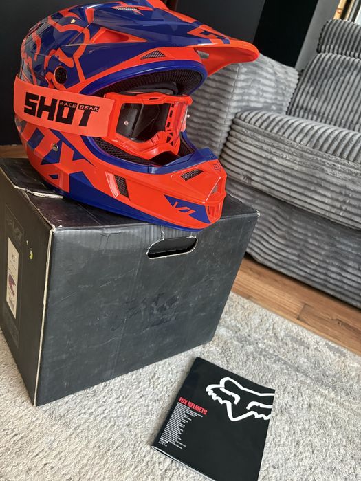 Fox kask z googlami