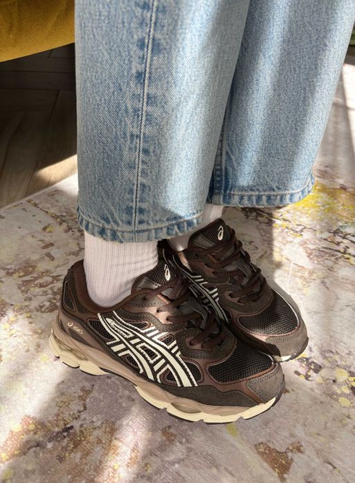 ‼️ НОВІ Кросівки Asics Gel NYC Black Coffee Brown