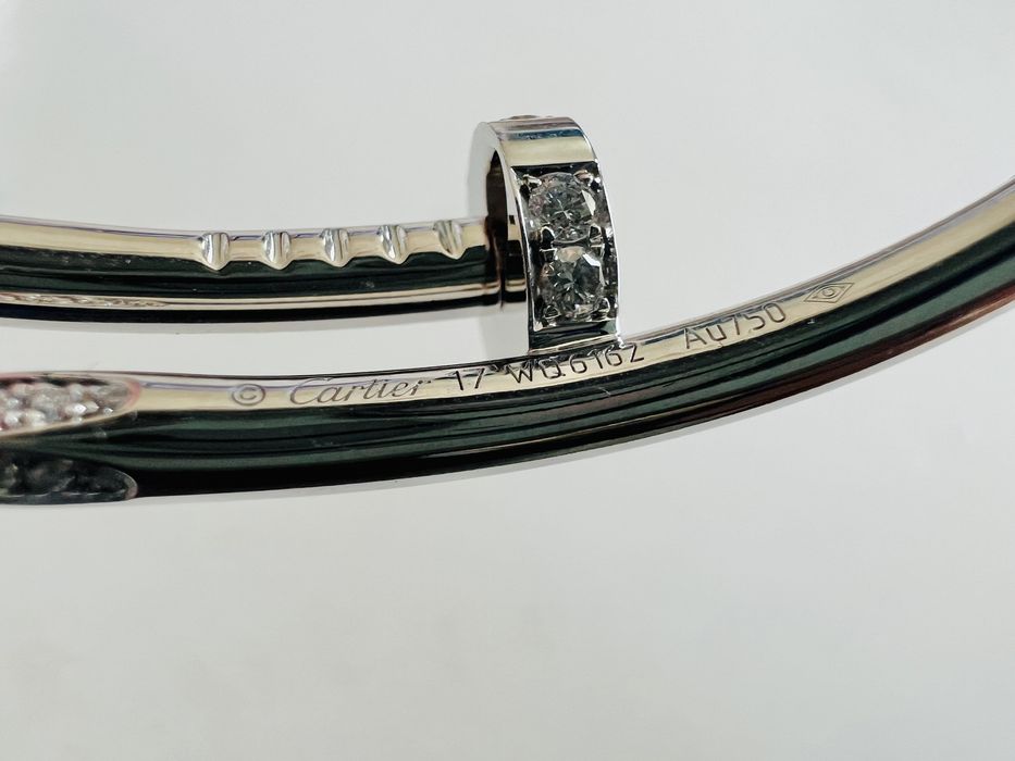 Золотой браслет Гвоздь 750 проба , бриллианты. В наличии!