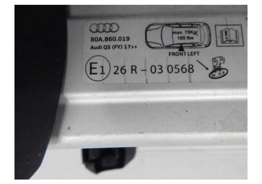 Комплект рейлингів даху audi q5 80a860019 2016-2022