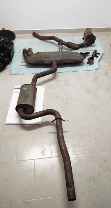 Linha de Escape Completa Stock + FAP | Original Audi A3 8P 2.0TDI