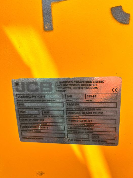 Продається телескопічний навантажувач JCB 535-95 2015 р.в