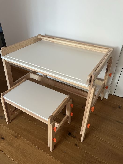Biurko i taboret FLISAT ikea