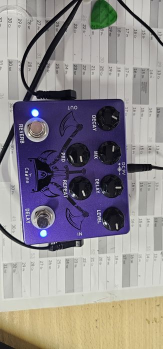 Efekt gitarowy Caline CP-80 Ragnarok Reverb / Delay