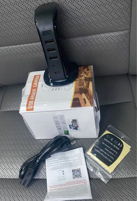 Wi Fi Міні Камера в зарядці,відеоогляд зарядка,відеоспостереженя,видео