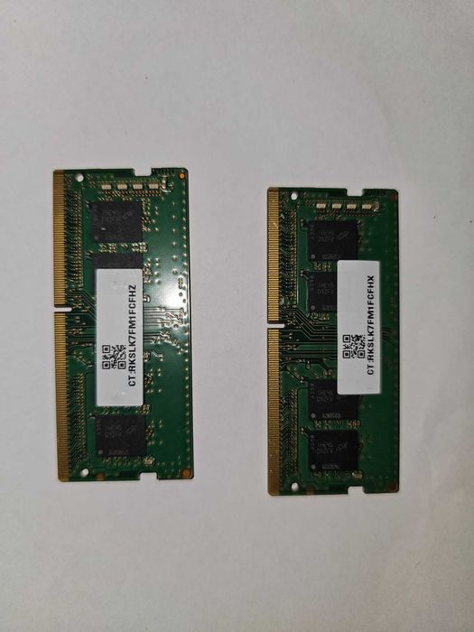 Memórias RAM SODIMM 32Gb DDR4 Micron kit 2x16Gb para portátil