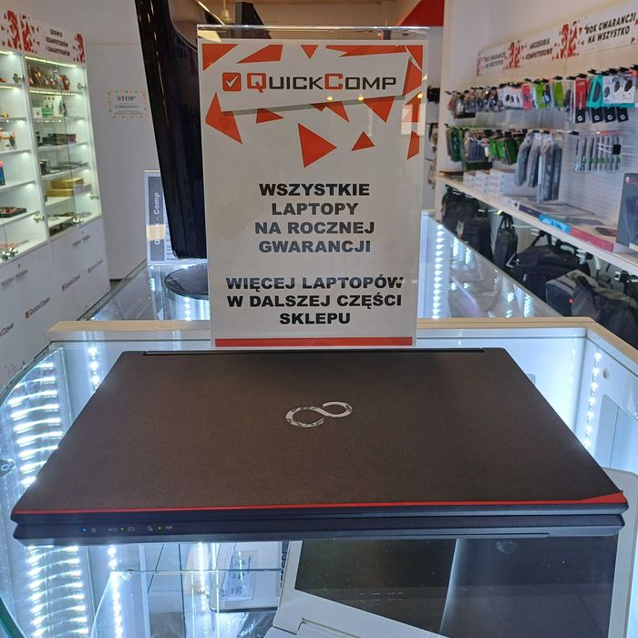 Laptop Fujitsu 2x1,60Ghz / 16GB DDR4 / 500GB SSD / WIN 10 - Jak Nowy!