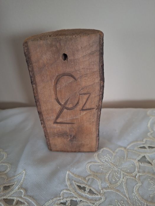 Stara drewniana figurka 12,5 cm