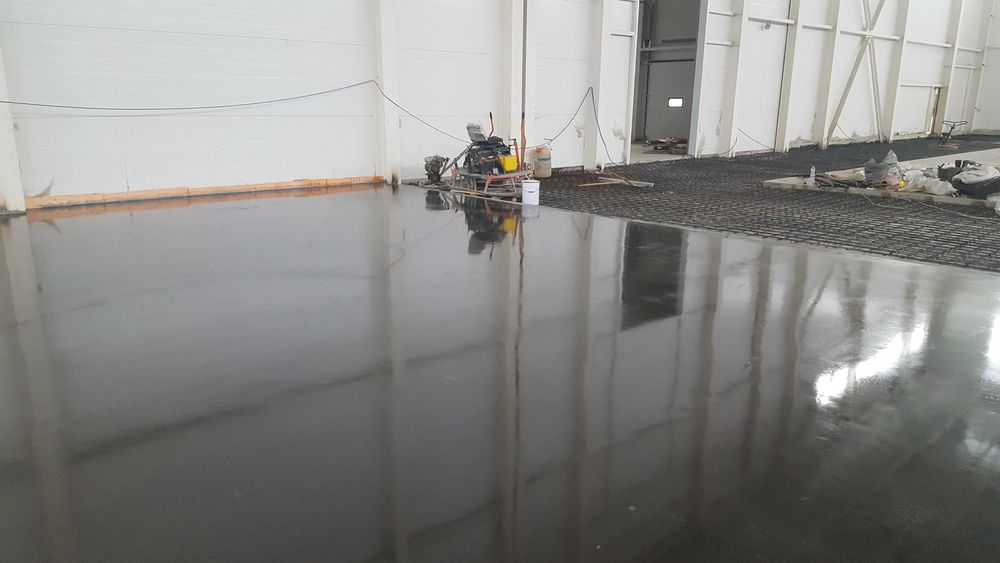 Промислова бетонна підлога, топінгова підлога, бетонный пол ...