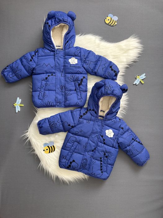 Дитяча тепла куртка з вушками