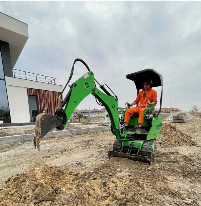 Міні екскаватор МД-4 green Мінідігер виробник Україна