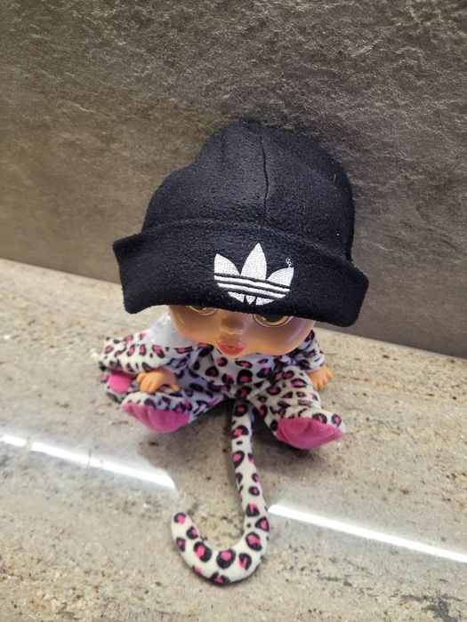Czarna czapka adidas 26 cm, 3-4 lata