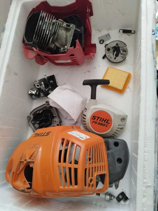 roçadora stihl fs 560 avariado