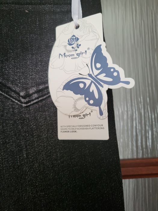 Spodnie jeans czarny xs