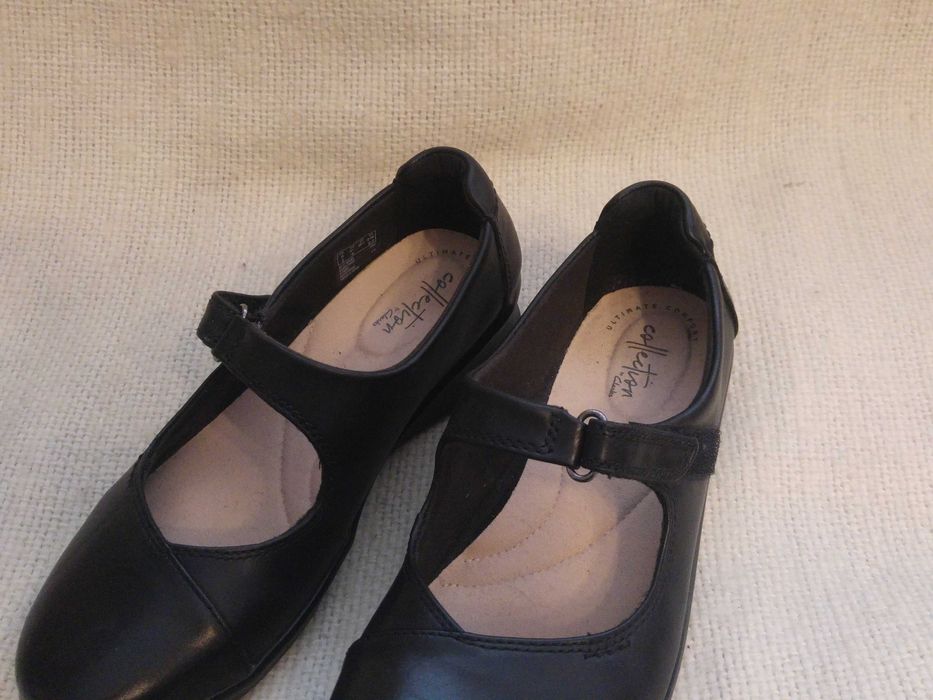 czółenka, półbuty damskie skórzane Clarks