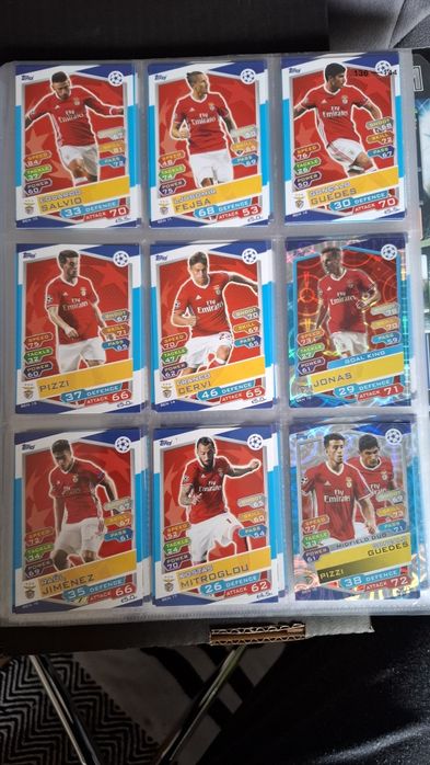 Karty Benfica
2016/17
Topps Match Attax 
Uefa Champions League