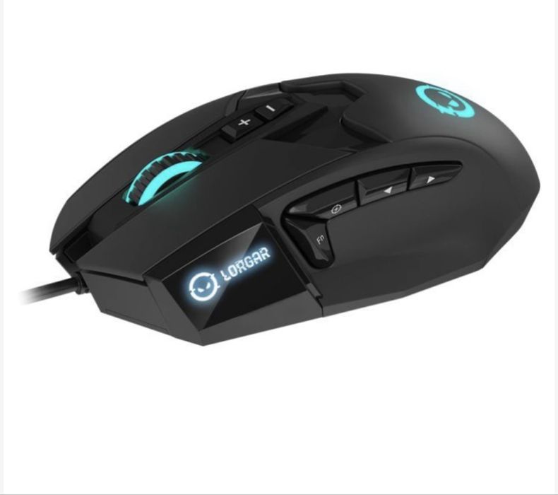 Мышь Lorgar Stricter 579 RGB LCD USB Black (LRG-GMS579)