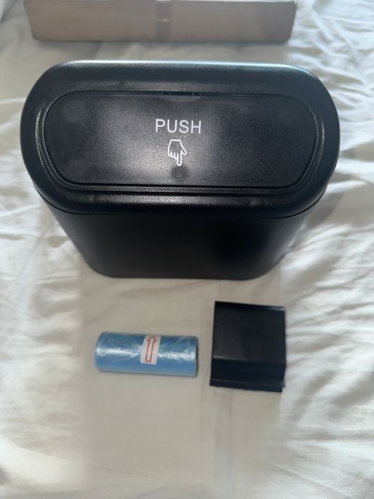 Mini caixote do lixo para automóvel com sacos