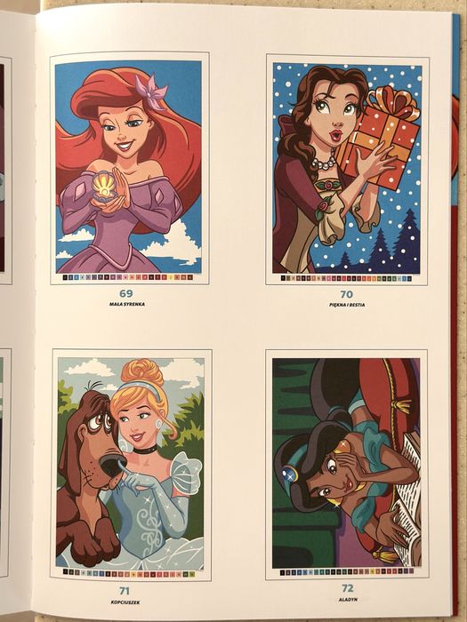 Розмальовки по номерах Дісней, польського видання, оригінал