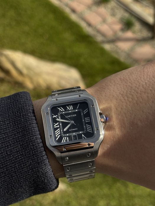 Cartier santos black dial