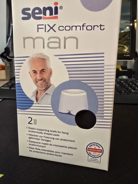 Seni Fix comfort man - majtki elastyczne XL czarne