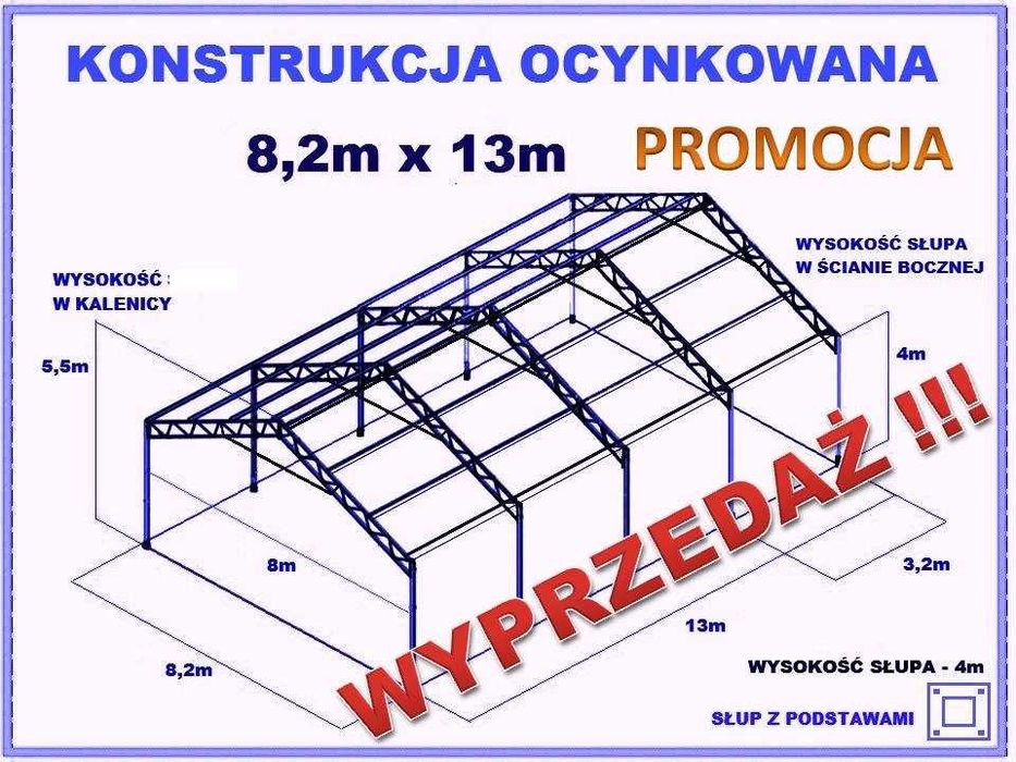 Konstrukcja stalowa 8x13 ocynkowana magazyn hala wiata garaż warsztat