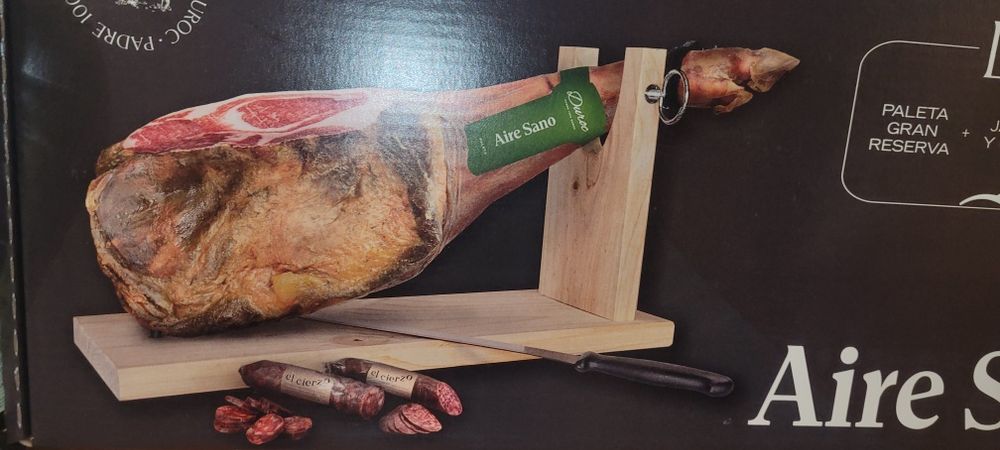 Hiszpańska szynka JAMON 6kg oliwa z oliwek 5l
