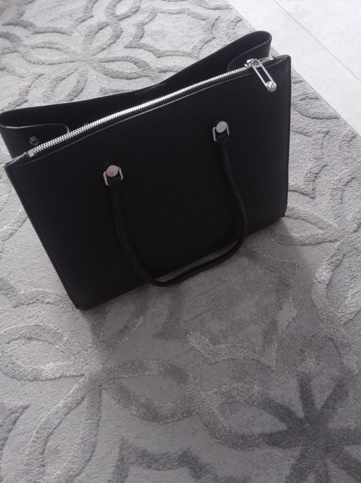 Torebka Tommy Hilfiger czarna duża oryginalna shopper