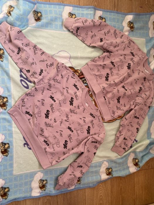 Джемпер світшот для двійні двійнят дівчинки дівчат