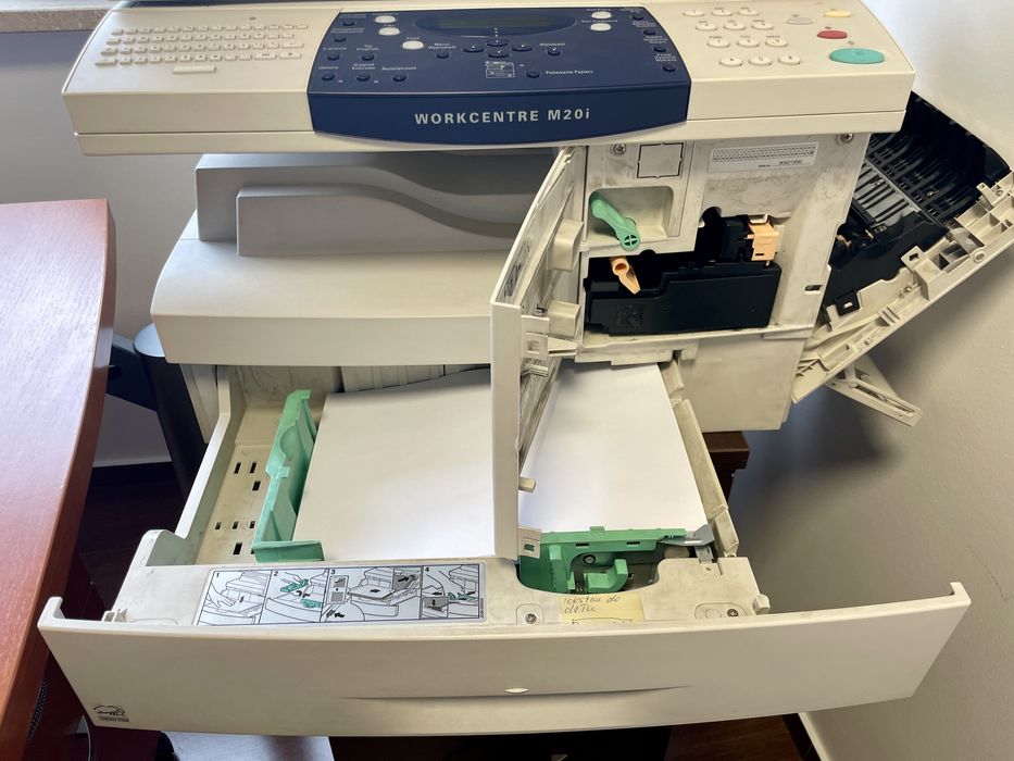 Urządzenie XEROX M20i, laserowe, mono, skaner, drukarka, fax, mail.