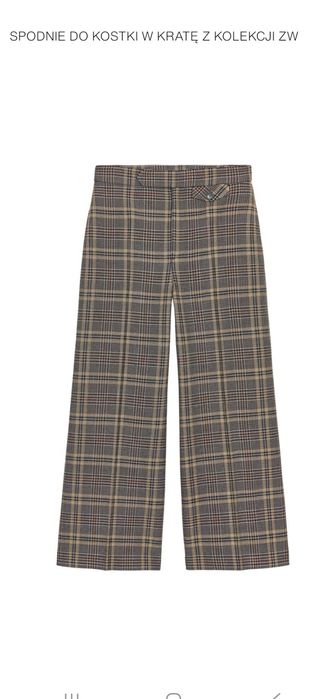 Nowe spodnie w kratę Zara rozm.XL