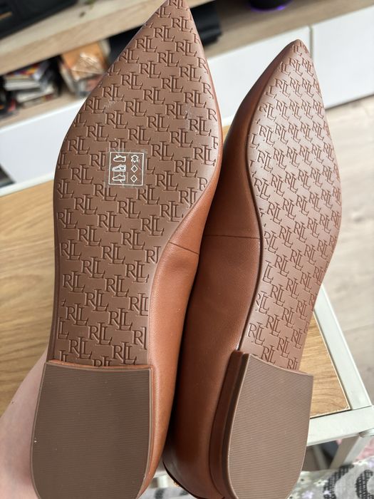 Baleriny Ralph Lauren baleriny skórzane Londyn