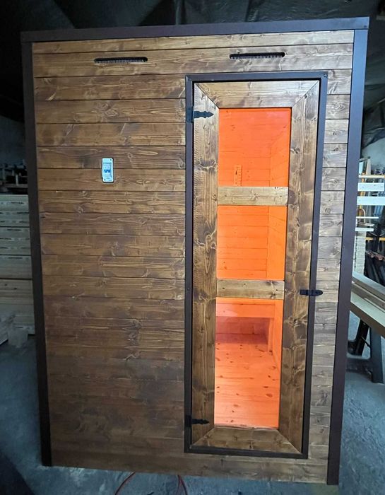 Sauna ogrodowa ZŁOŻONA z piecem 230V Harvia Vega BC35 o mocy 3,5kW