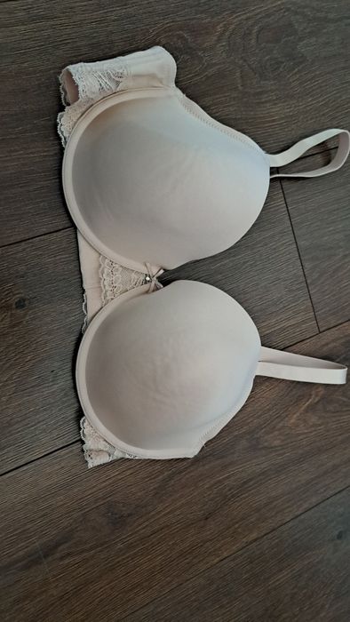 Stanik, biustonosz beżowym, 85 E