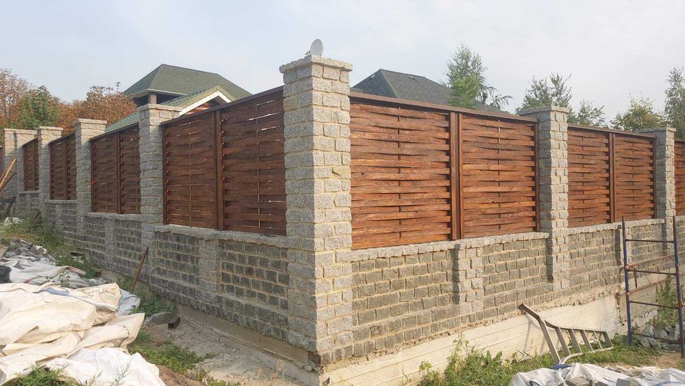 Будівництво фундаментів, парканів, укладання тротуарної плитки