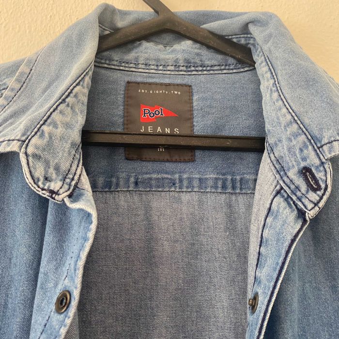 Camisa Denim manga longa