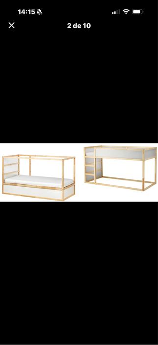 Cama kura ikea sem colchao mas vai com dossel de dinosauro.