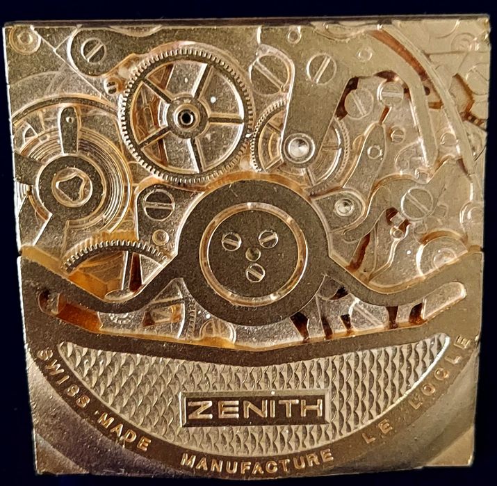 Placa Manufacture  ZENITH SWISS MADE Plaqué Ouro
