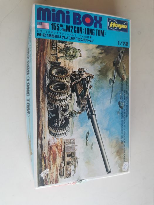 Kit Hasegawa 1/72 – Canhão M2 155mm Long Tom (Ref. MB-002 - Selado)