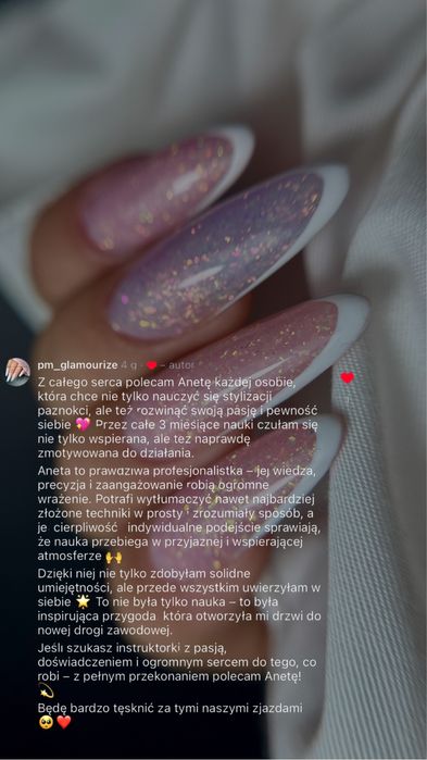 Kurs Szkoła stylizacji paznokci 6 zjazdow certyfikaty giftpacki