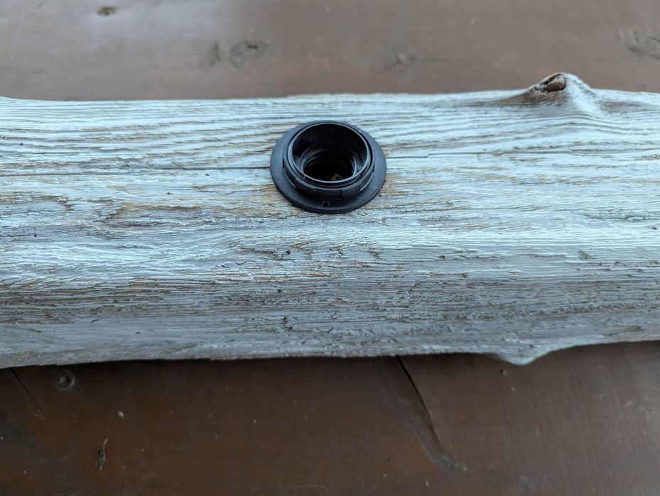 Lampa sufitowa vintage prowansalska trzypunktow bielona 2,5m