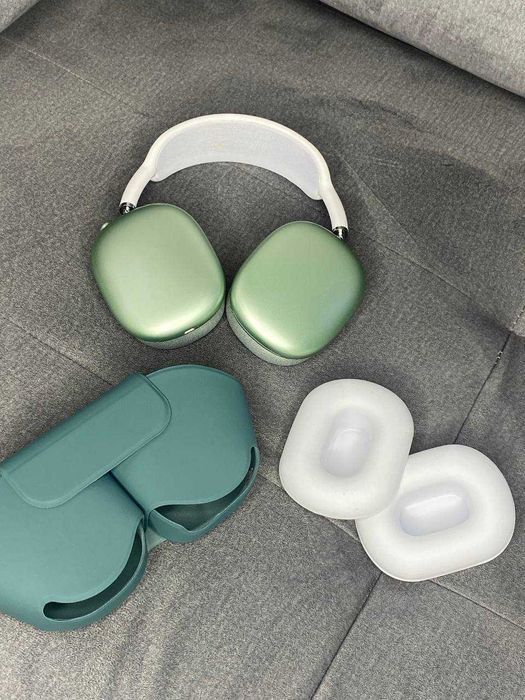 Топові Бездротові Навушники АірПодс Макс Green 1в1 до ориг