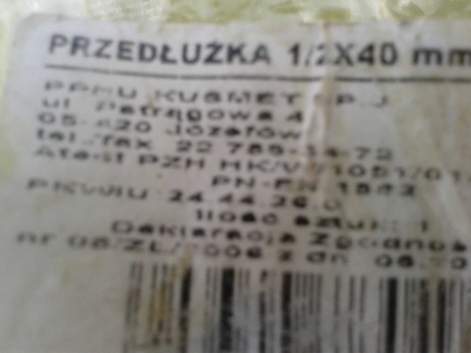 przedłużki do instalacji 1/2"