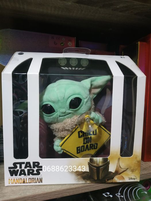 Игрушка в машину звёздные воины Star Wars Grogu Mandalorian плюшевый