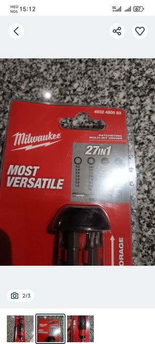 Milwake chave catraca