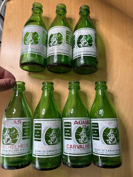 Garrafas pirogravadas antigas/vintage - Aguas Carvalhelhos