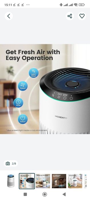 Очищувач аромодифузор повітря MORENTO для дому